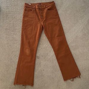 MOTHER denim Pixie Insider Ankle Fray